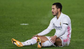 Ρεάλ Μαδρίτης: Τραυματίστηκε ξανά ο Αζάρ -Χάνει το ματς με την Ουέσκα
